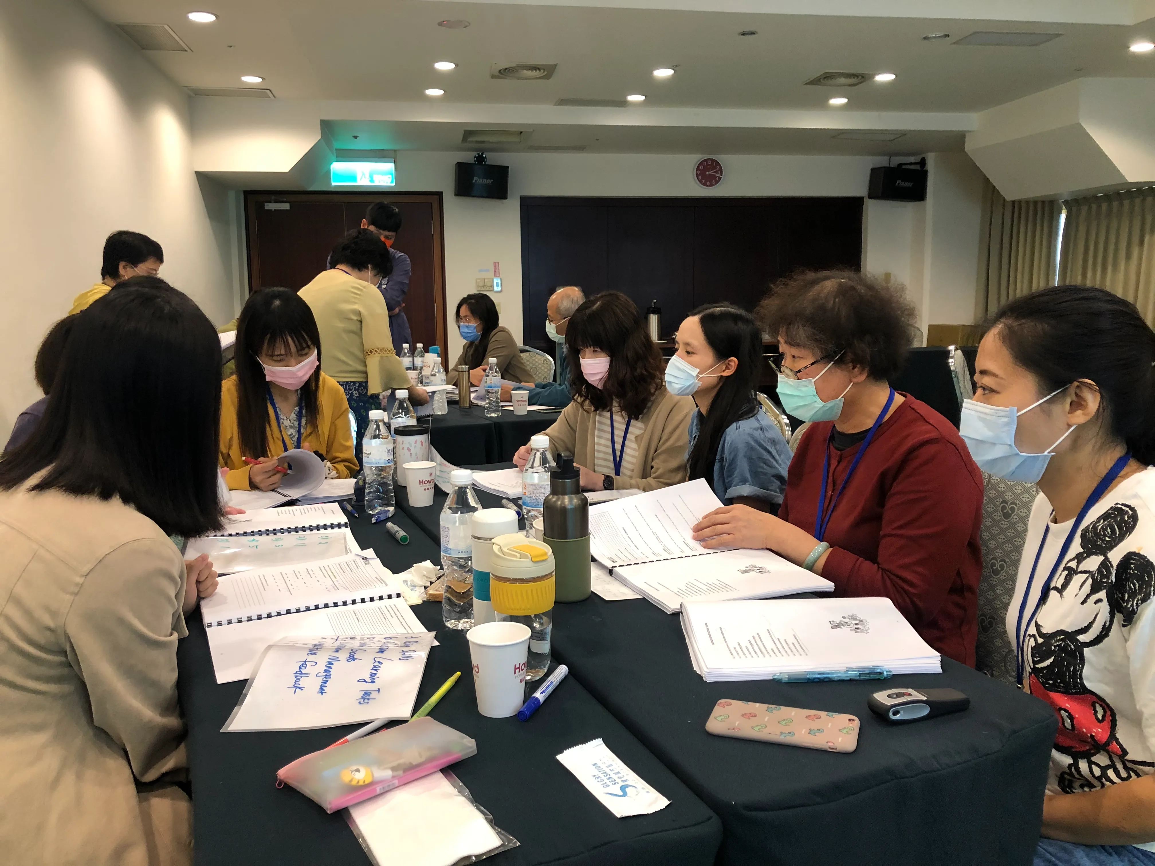 Teachers discussing new concepts and ideas